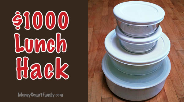 Glass Bowls to pack up your lunch can save $1000 a year!