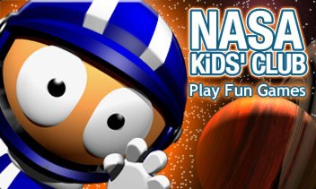 NASA Kids Club Logo for educational websites