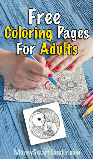 Free coloring book pages for adults.