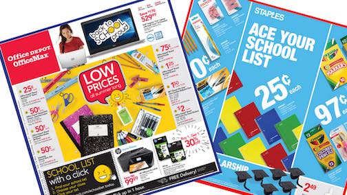 Back to school ad flyers