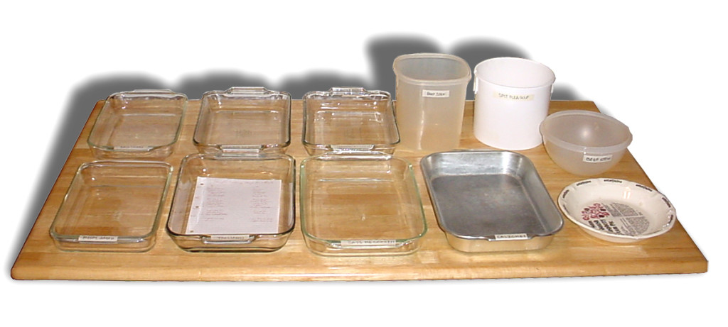 Once a month cooking containers