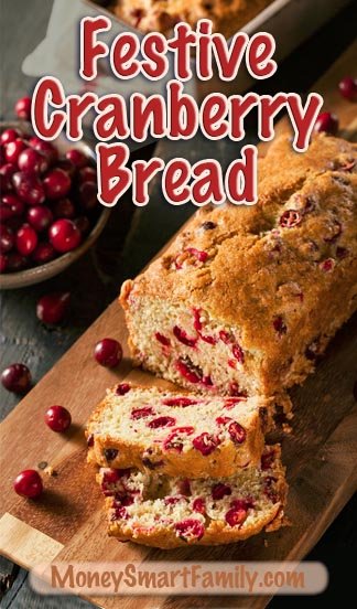 An Amazing Cranberry/ Orange quick bread recipe bursting with flavor. #CranberryBread #CranberryOrangeBread #BreadForFall