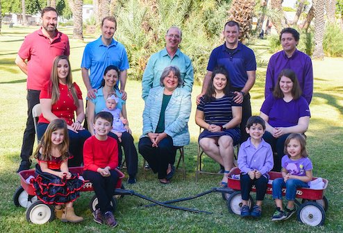 Economides family with Steve and Annette along with their kids and grandkids 2020