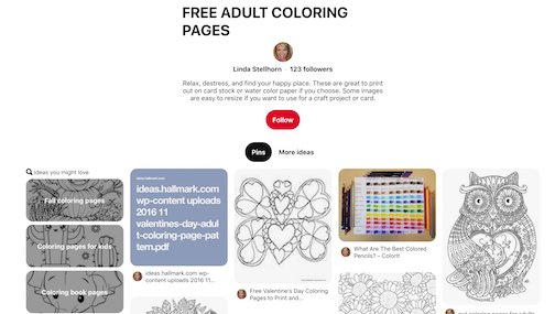 Pinterest Free Coloring Pages for Adults