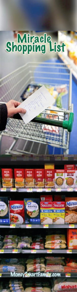 Free Shopping List Download from MoneySmartFamily.com