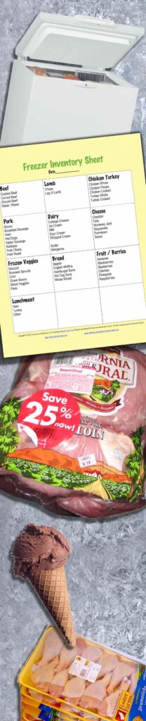 Free Freezer inventory Sheet