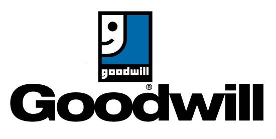 Goodwill thrift store logo.