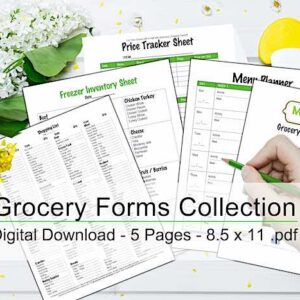 Grocery Form Collection from MoneySmartFamily.com