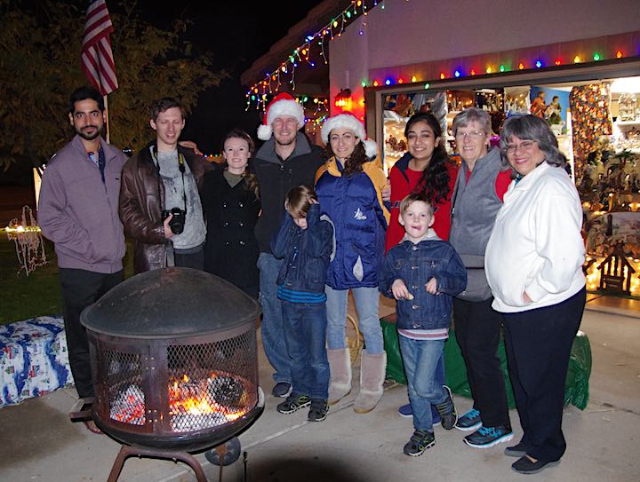 Our group of Christmas Lights viewers.