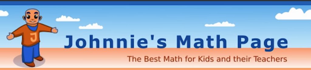 Johnnies-Math-Page- math games for 1 - 6th grade
