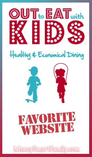 Free Meals Out: 22 Restaurant Hacks That Will Save You Tons! 2 Out To Eat with Kids Logo Poster.