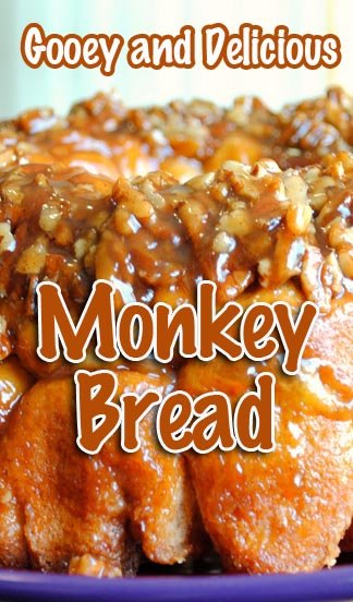 Gooey and Delicious Monkey Bread Recipe #MonkeyBread #CaramelBread #NutBread #CaramelNNutBread