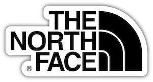 North Face outdoor clothing free sticker