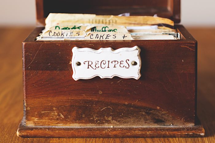 Meal Planning: 6 Easy Steps to Make Tasty Menus and Save Time 4 An old wooden recipe box for cooking.