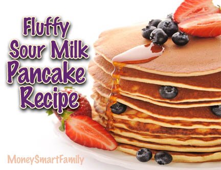 How to make fluffy, sour milk pancakes.