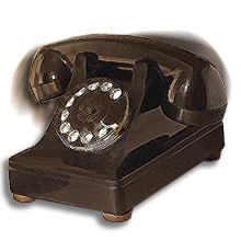 An antique black rotary phone to help you get out of debt.