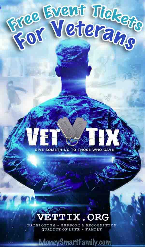 VetTix poster Give something to those who gave.