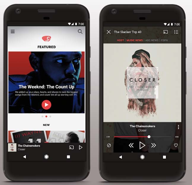 Slacker Radio Music App Screen Shots