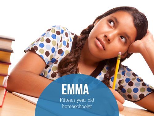 Emma's college study at home story.
