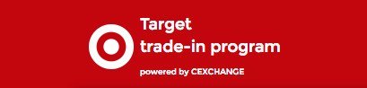 Target cell phone tradein program logo.