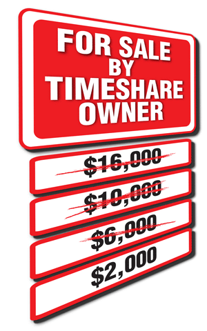 Is Buying a Timeshare Really Worth It? Are They a Scam or a Good Investment? 3 Timeshare for sale by owner sign with prices marked down.