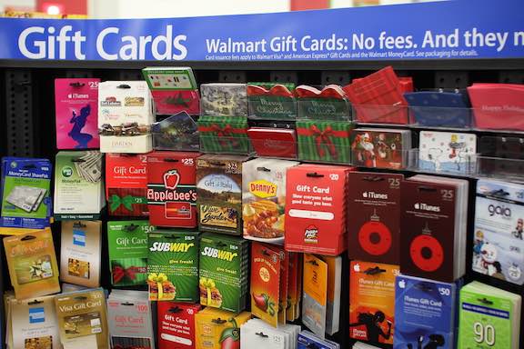 Walmart Gift Card Display