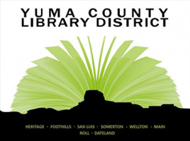 Speaking Event at Yuma county library logo