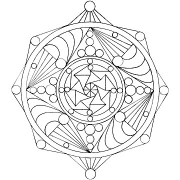 Monday Mandala free coloring page example