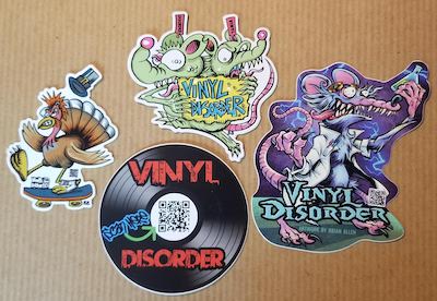 free stickers from vinyl disorder small