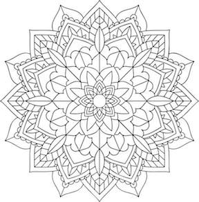 Hello kids adult coloring page - Mandala.
