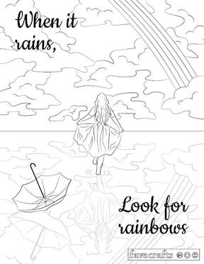 Fave Crafts Free coloring pages girl walking on a lake.