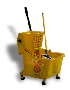 Mop bucket for cleaning houses