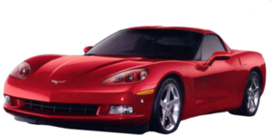 Red Corvette Stingray purchased with student loan money profits
