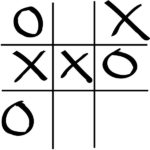 tic tac toe board - a super simple game for family game night.