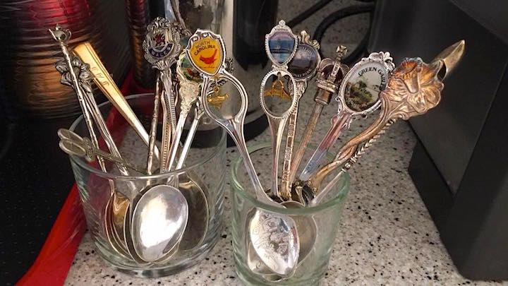 Vacation souvenir spoons as collectibles