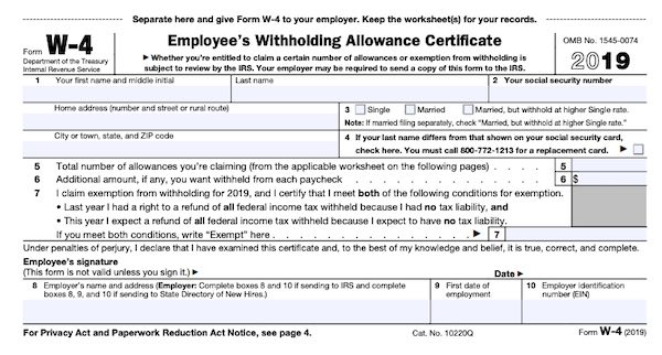 IRS Form W-4 is a quick way to eliminate paycheck mistakes.